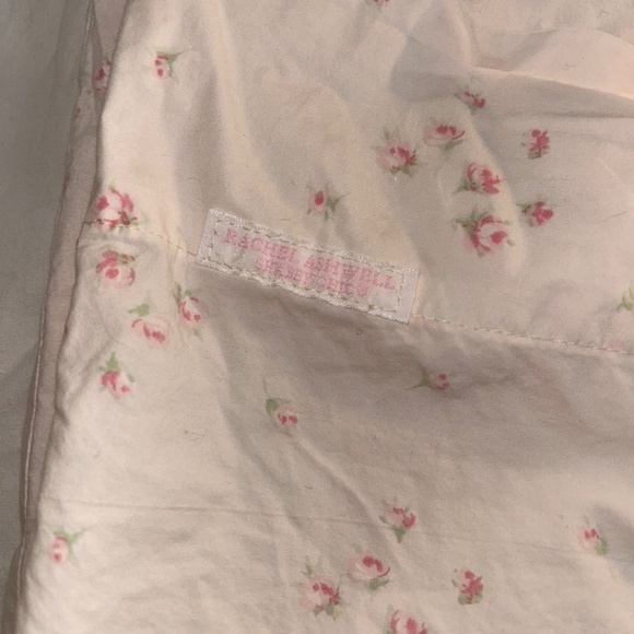 Shabby Chic pink mini rose single King pillow case  DISCONTINUED RARE AS NEW CON - Picture 2 of 5